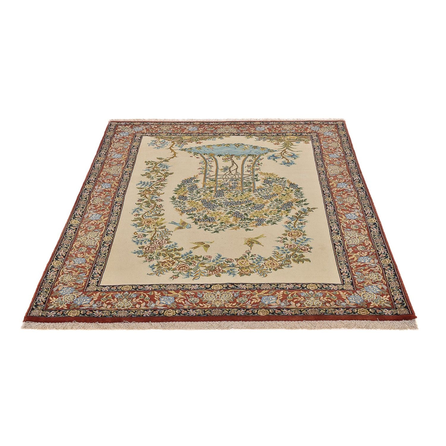 Tappeto Persero - Ghom - Reale - 201 x 129 cm - beige chiaro