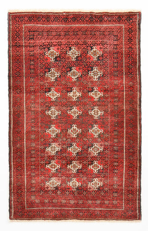 Tappeto Belutsch - 150 x 99 cm - rosso