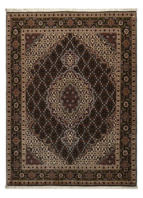Tappeto Persero - Tabriz - Reale - 196 x 148 cm - marrone scuro