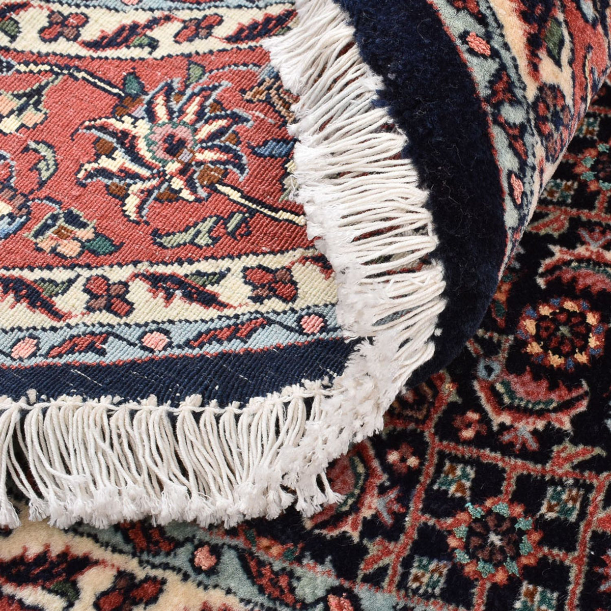 Tappeto Persero - Bidjar rotondo  - 155 x 155 cm - rosso scuro