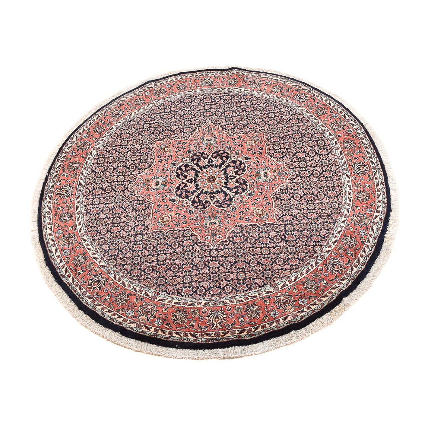 Tappeto Persero - Bidjar rotondo  - 155 x 155 cm - rosso scuro