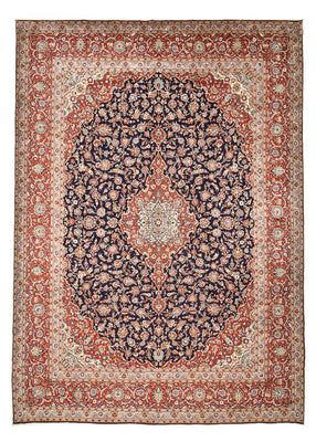 Tappeto Persero - Keshan - 424 x 308 cm - blu scuro