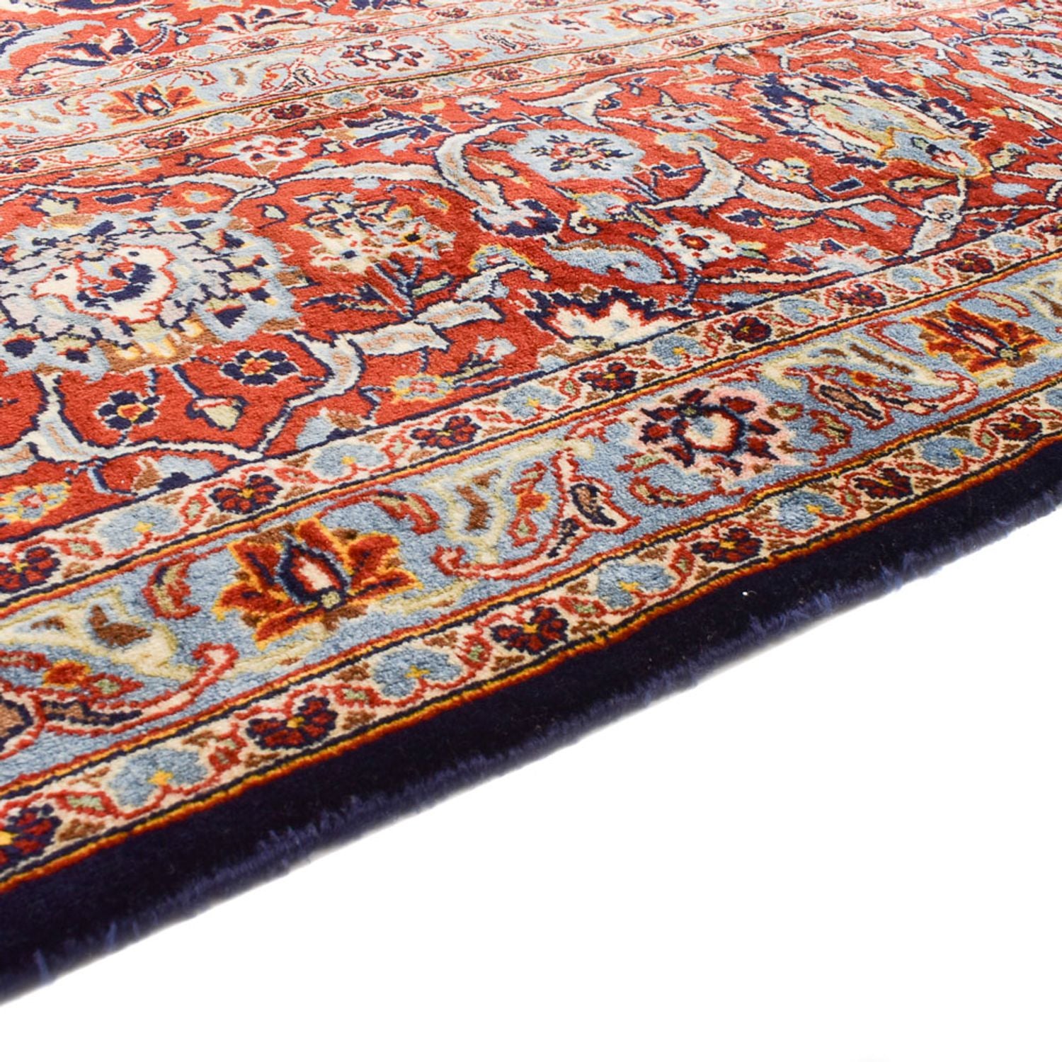 Tappeto Persero - Keshan - 424 x 308 cm - blu scuro