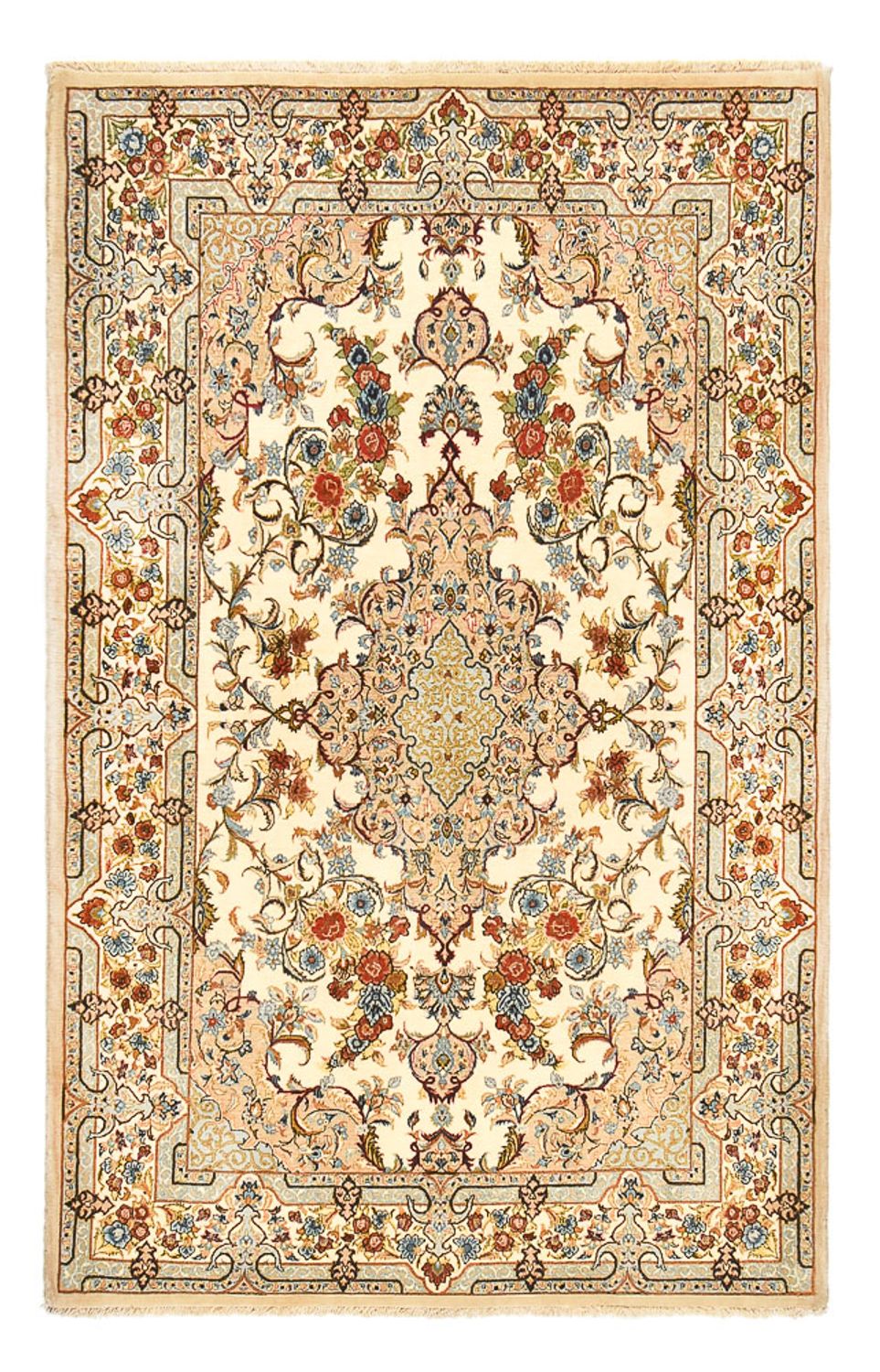 Tappeto Persero - Ghom - Reale - 211 x 130 cm - beige chiaro