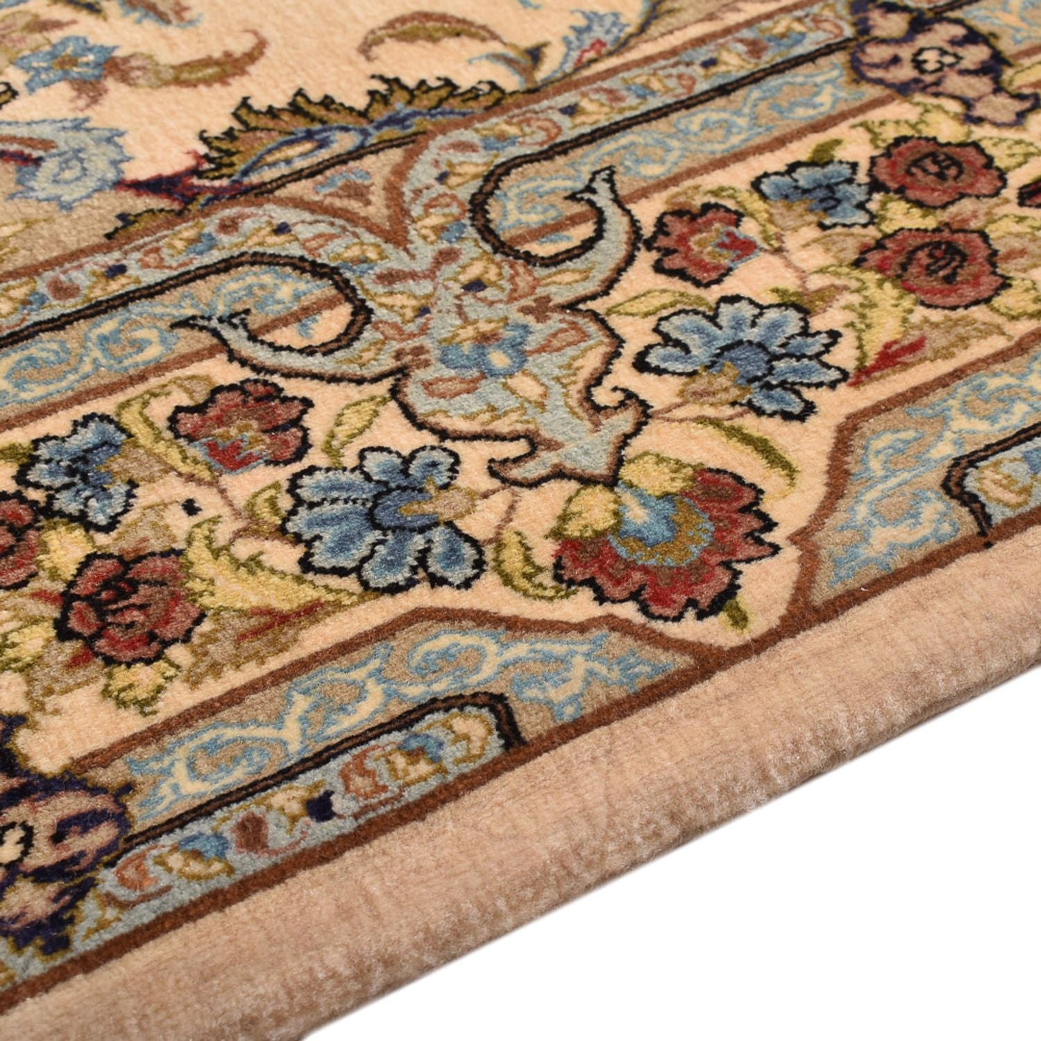 Tappeto Persero - Ghom - Reale - 211 x 130 cm - beige chiaro