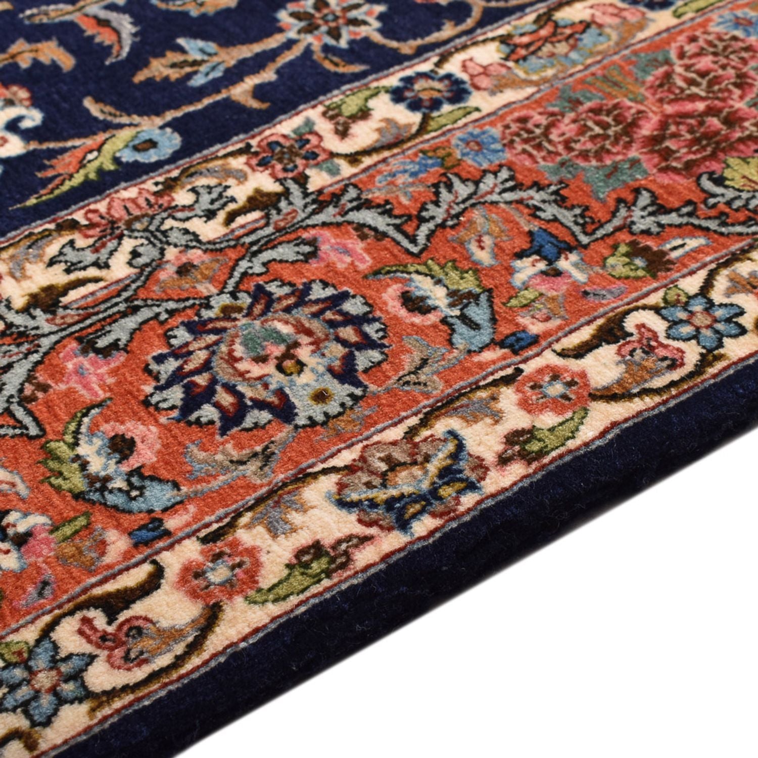 Tappeto Persero - Ghom - Reale - 205 x 137 cm - blu scuro