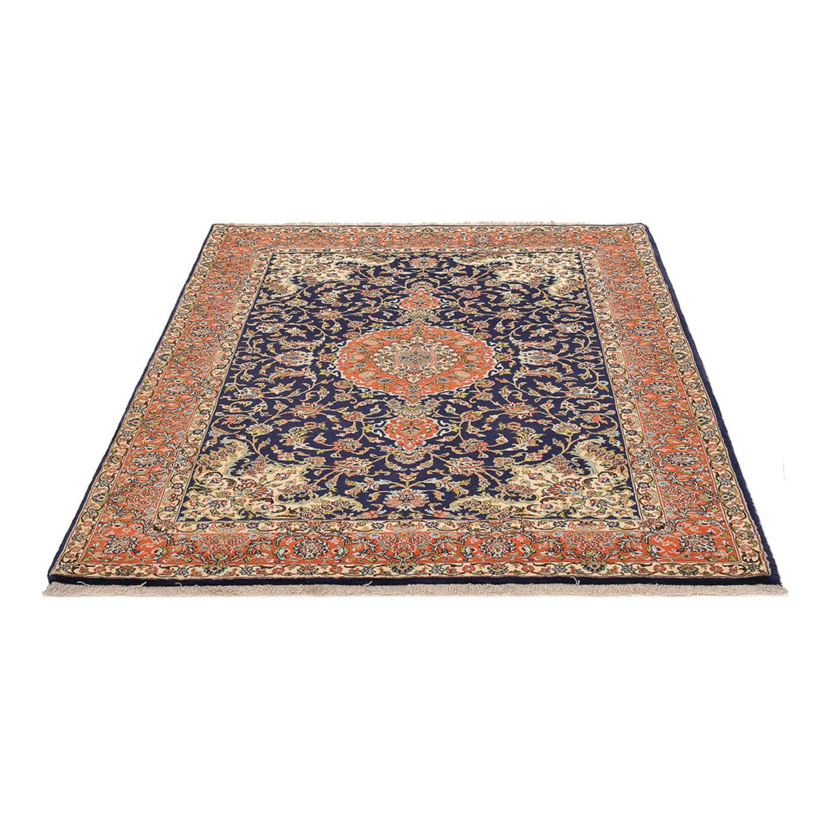 Tappeto Persero - Ghom - Reale - 205 x 137 cm - blu scuro