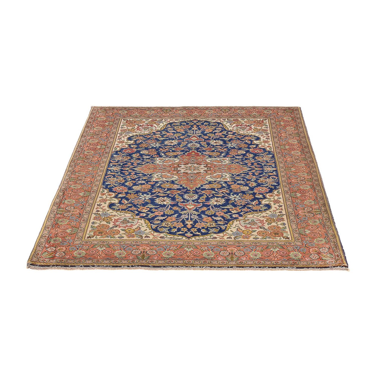 Tappeto Persero - Ghom - Reale - 208 x 137 cm - blu scuro