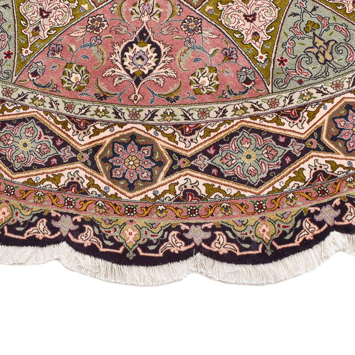 Tappeto Persero - Tabriz - Reale rotondo  - 250 x 250 cm - multicolore