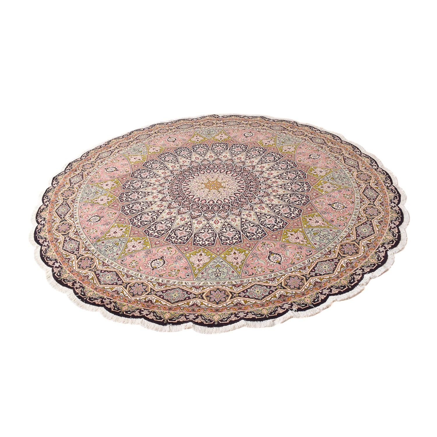 Tappeto Persero - Tabriz - Reale rotondo  - 250 x 250 cm - multicolore