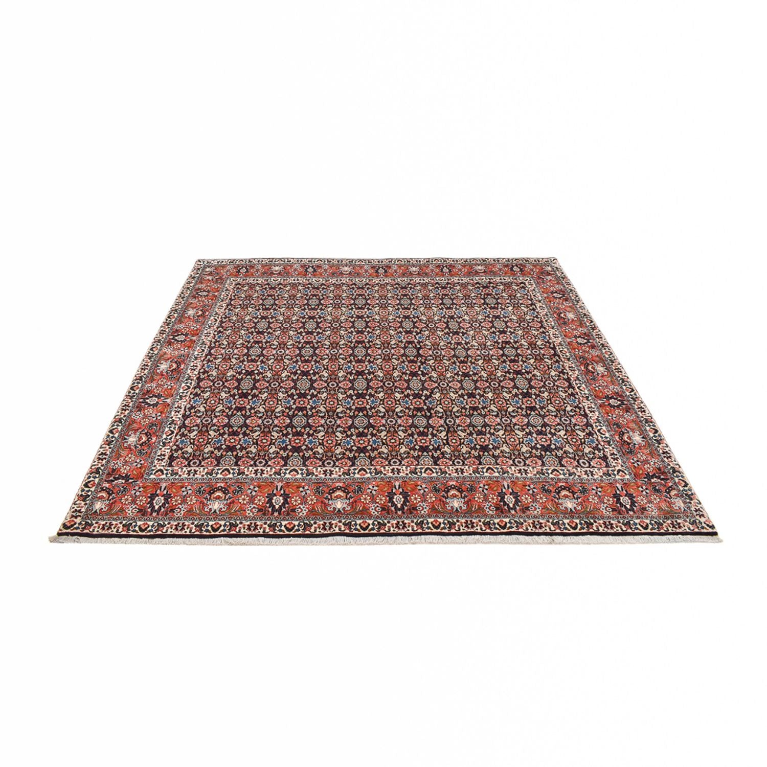 Tappeto Persero - Bidjar quadrato  - 254 x 243 cm - rosso scuro