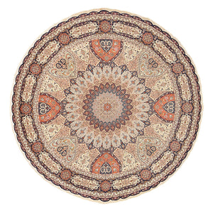 Tappeto Persero - Tabriz - Reale rotondo  - 312 x 312 cm - beige