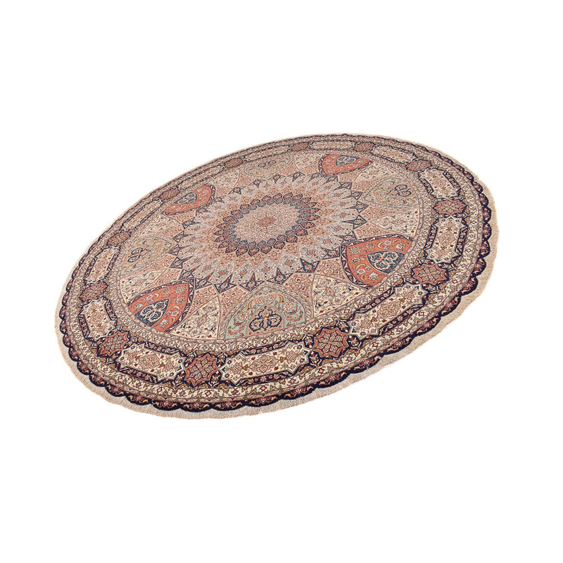 Tappeto Persero - Tabriz - Reale rotondo  - 312 x 312 cm - beige