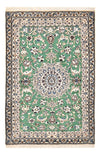 Nain - 9La Tappeto 87x140cm - Tappeto persiano - Rettangolo / Verde / 87 x 140 cm Rettangolo