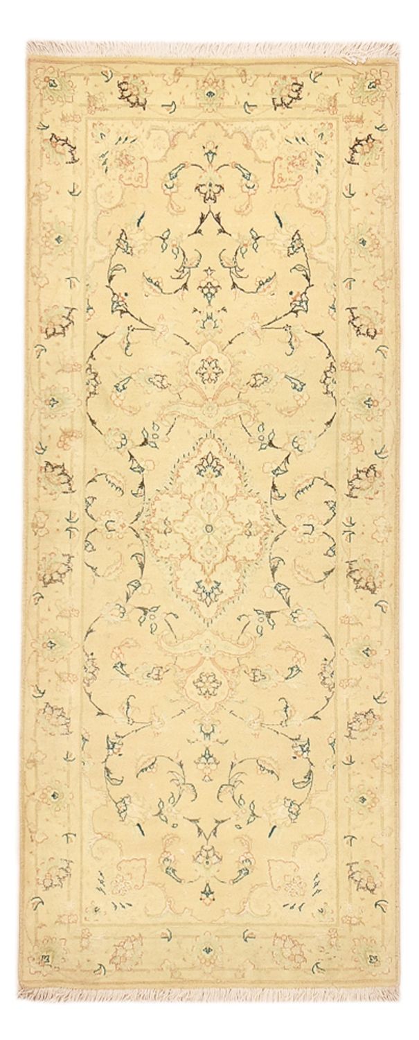 Tappeto corsia Tappeto Persero - Tabriz - Reale - 203 x 77 cm - beige chiaro