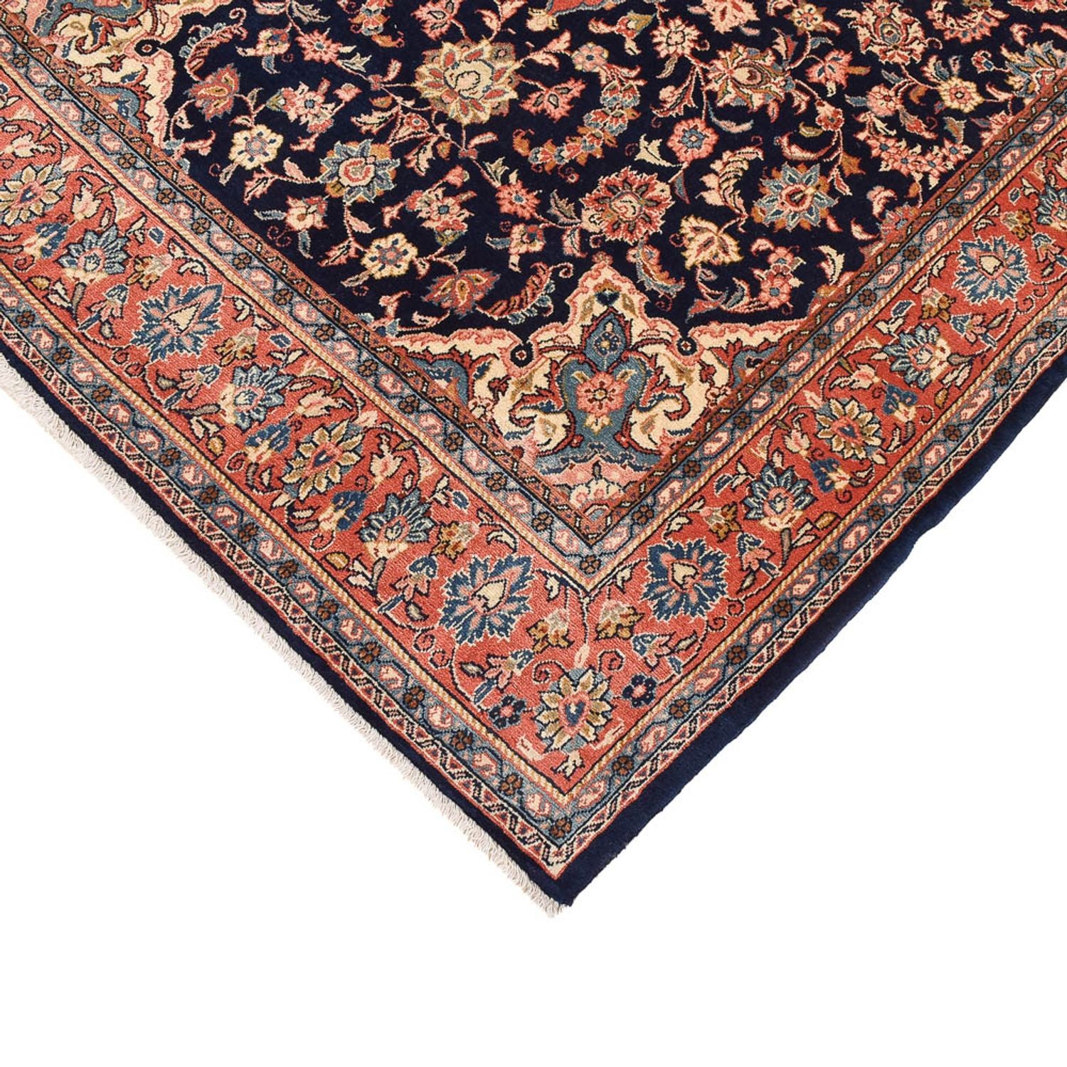 Tappeto Persero - Keshan - 234 x 143 cm - blu scuro