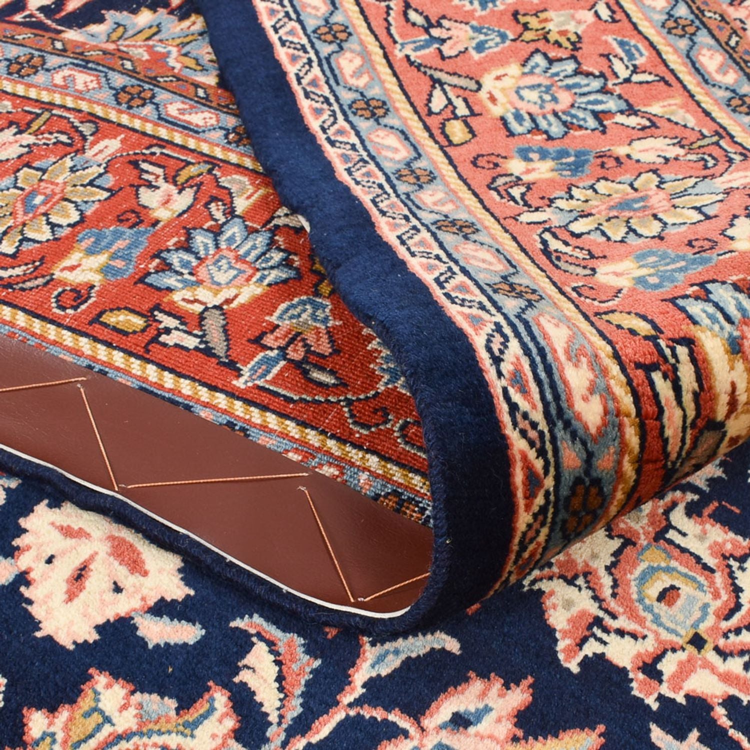 Tappeto Persero - Keshan - 234 x 143 cm - blu scuro