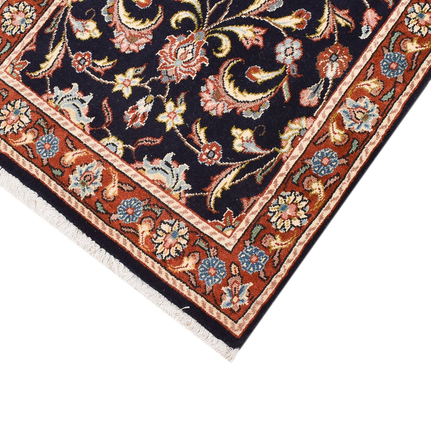 Tappeto corsia Tappeto Persero - Keshan - 293 x 66 cm - blu scuro