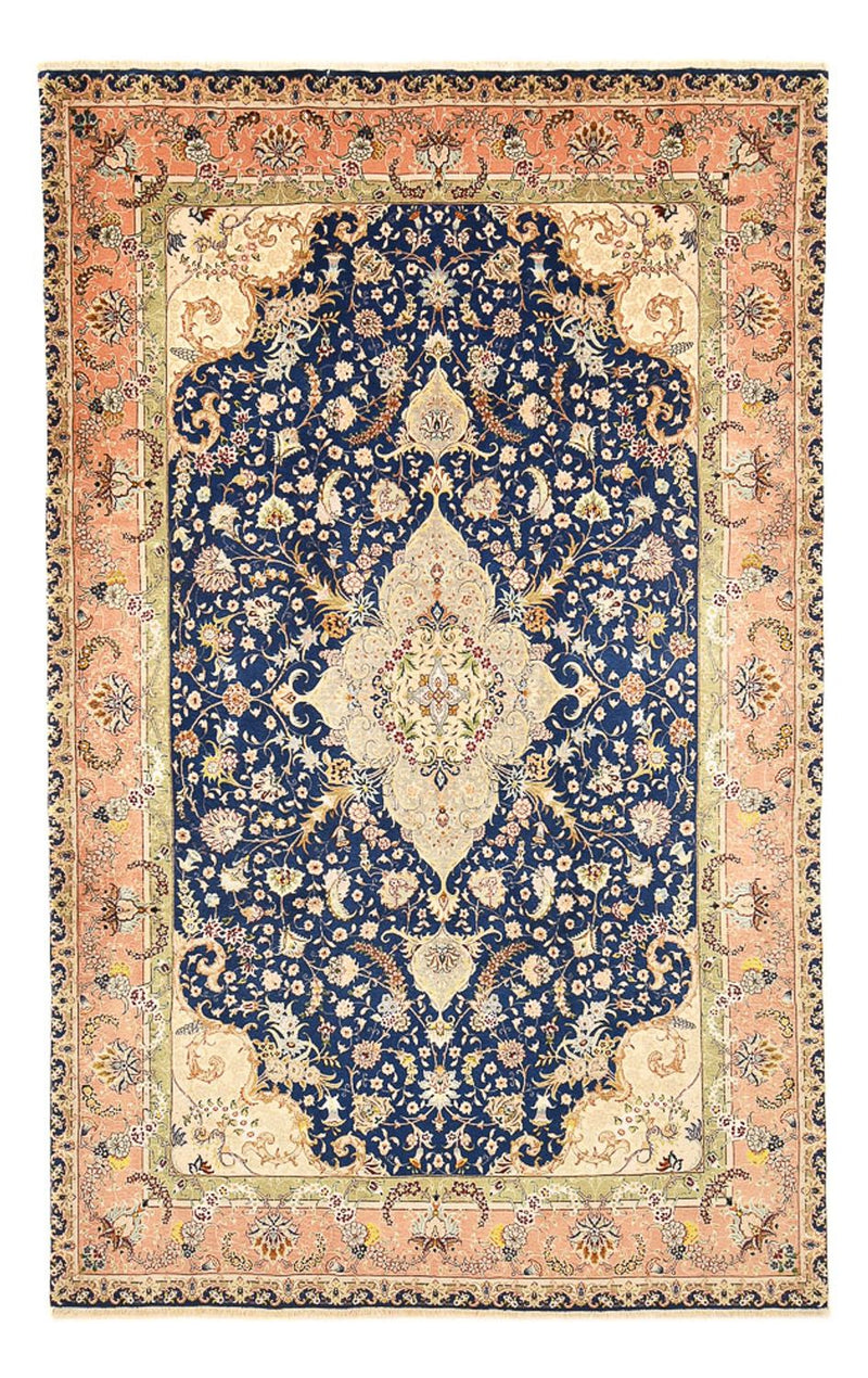 Tappeto Persero - Tabriz - Reale - 304 x 189 cm - blu scuro