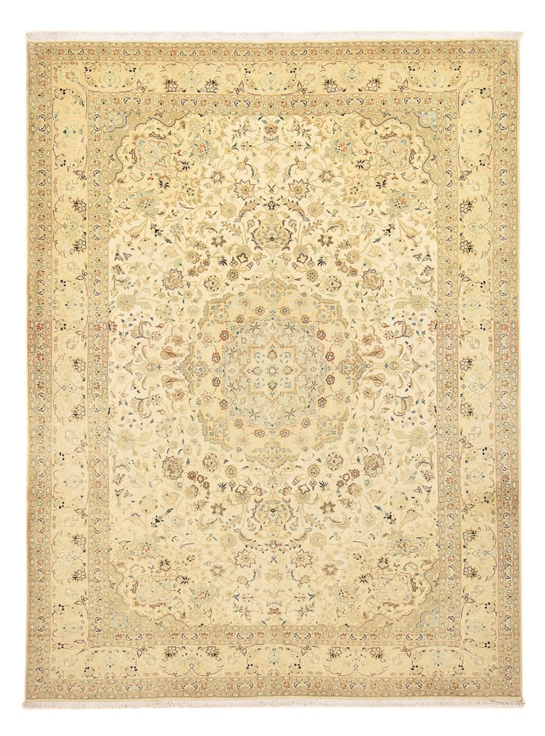 Tappeto Persero - Tabriz - Reale - 342 x 252 cm - beige chiaro