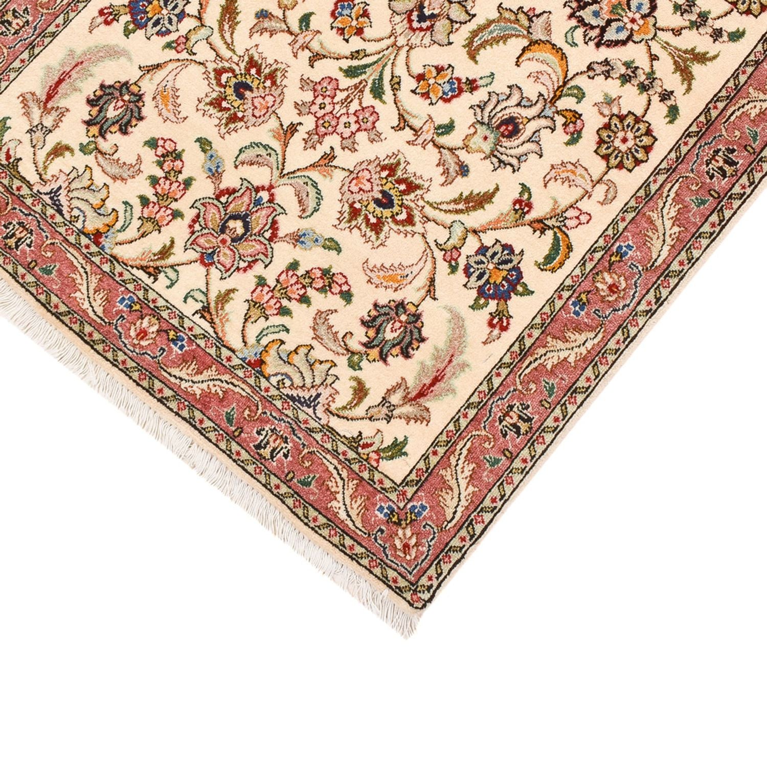 Tappeto corsia Tappeto Persero - Tabriz - Reale - 286 x 70 cm - beige