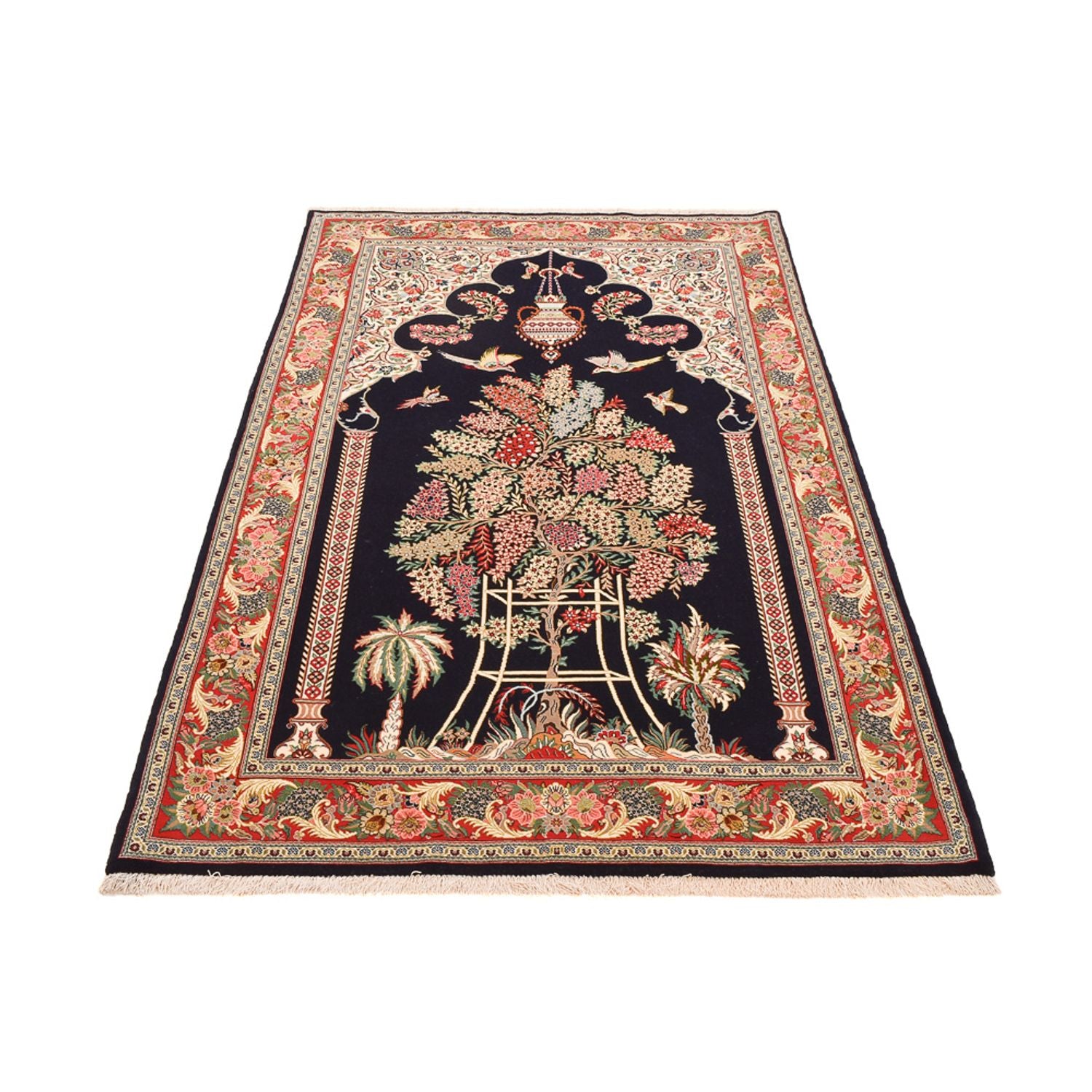 Tappeto Persero - Ghom - Reale - 218 x 135 cm - blu scuro