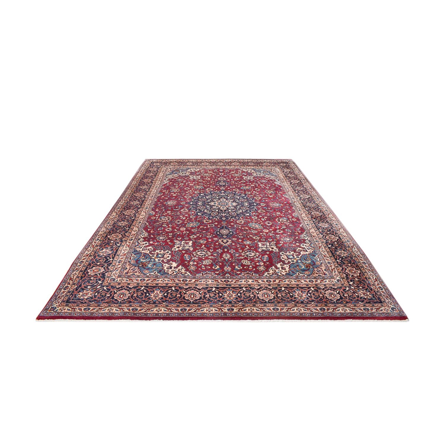 Tappeto Persero - Keshan - 340 x 245 cm - rosso scuro