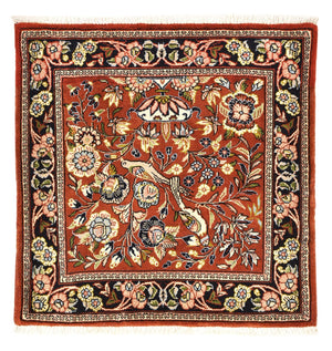 Tappeto Persero - Ghom quadrato  - 74 x 73 cm - multicolore