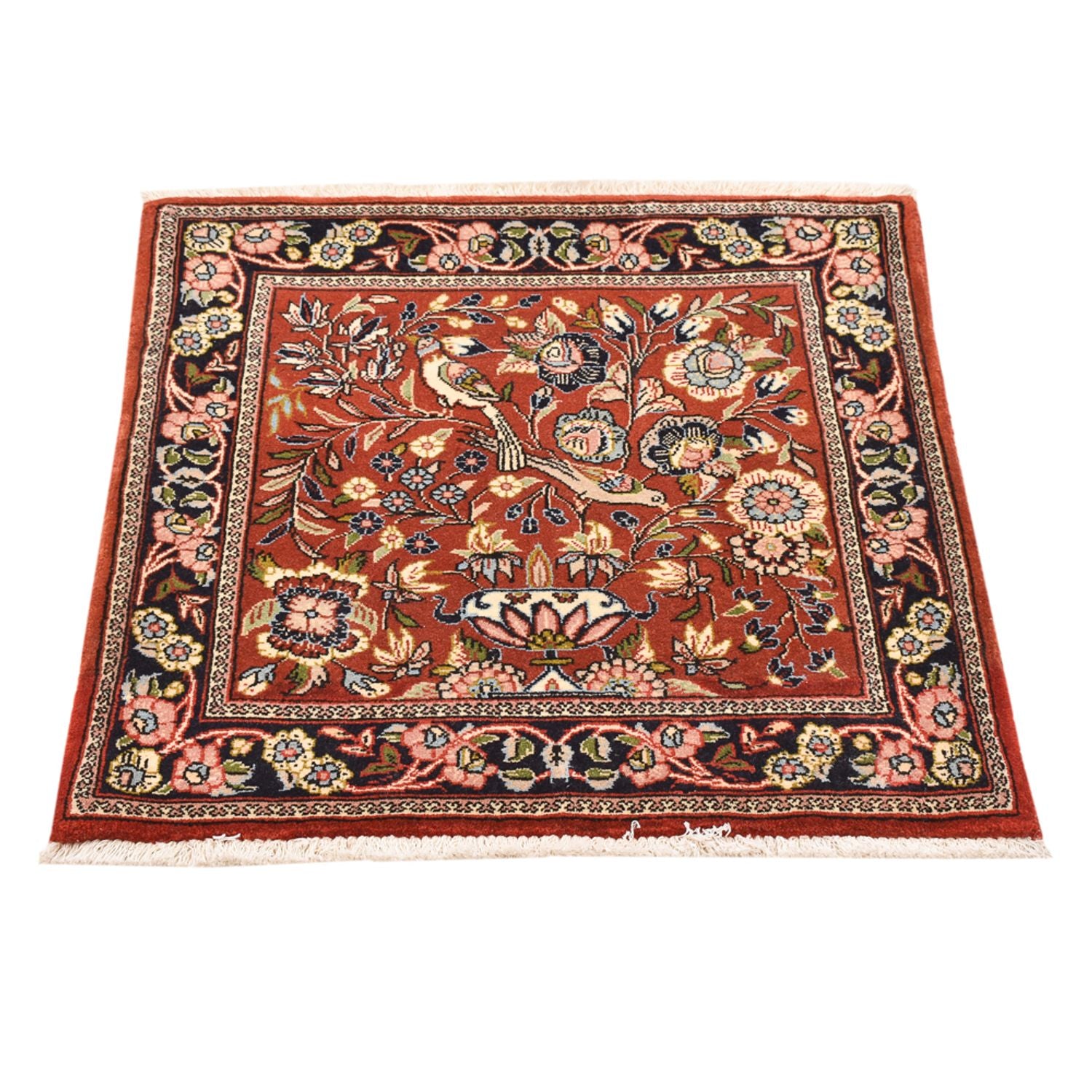 Tappeto Persero - Ghom quadrato  - 74 x 73 cm - multicolore