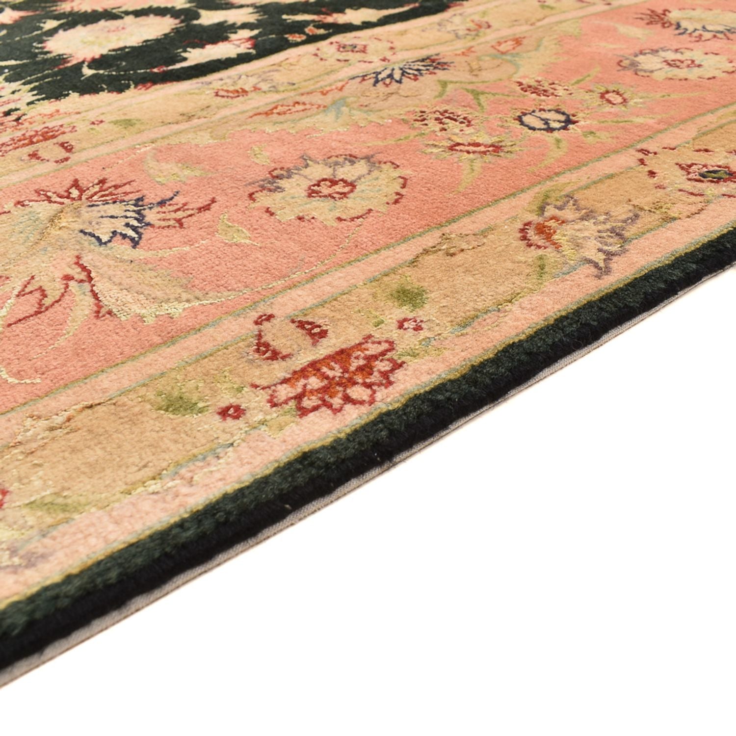 Tappeto Persero - Tabriz - Reale quadrato  - 202 x 196 cm - blu scuro