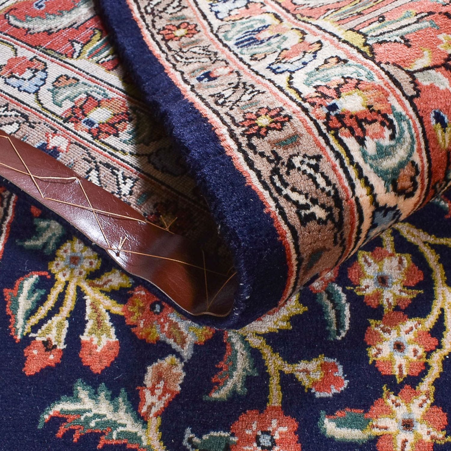 Tappeto Persero - Keshan - 375 x 252 cm - blu scuro