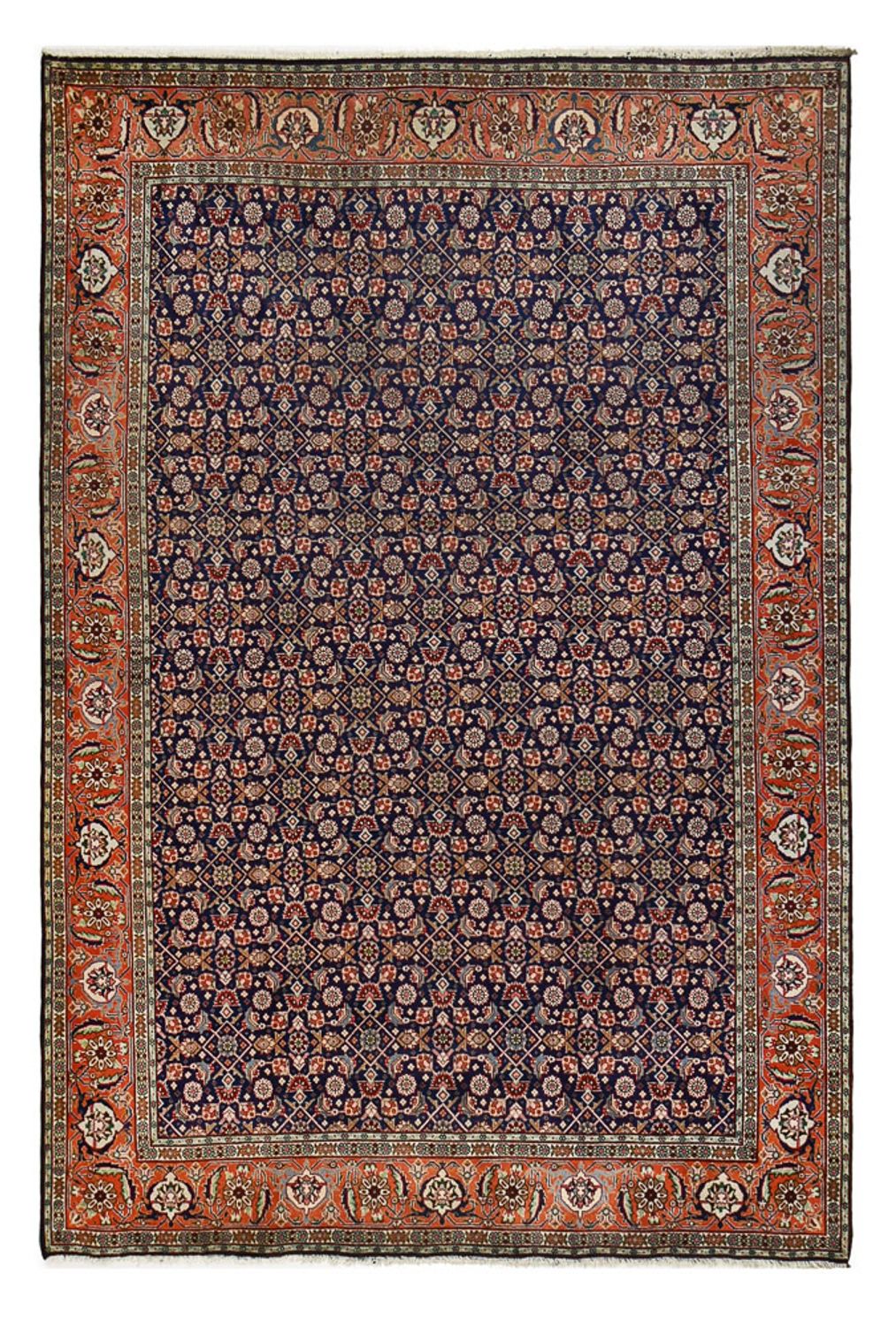 Tappeto Persero - Tabriz - 289 x 198 cm - blu scuro