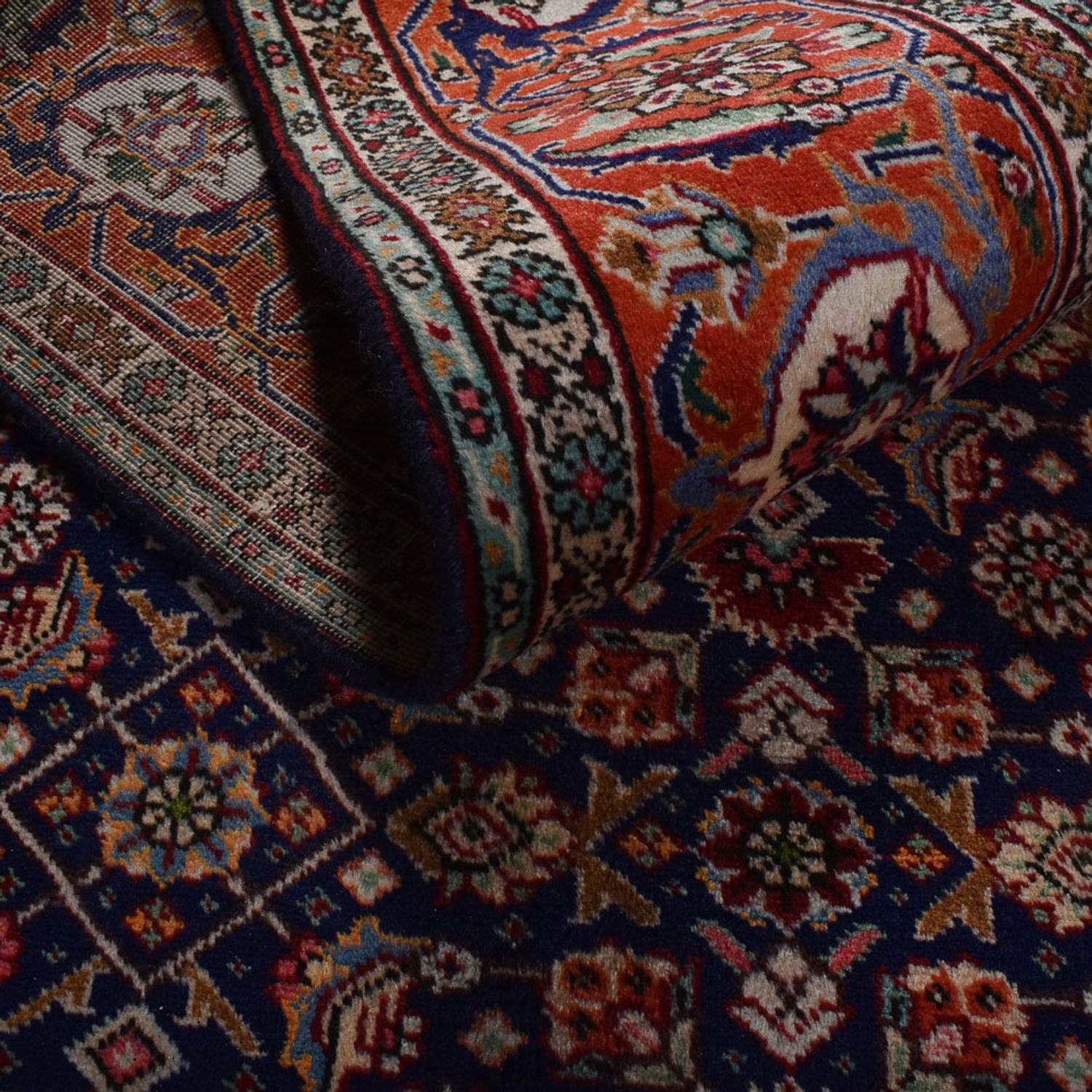 Tappeto Persero - Tabriz - 289 x 198 cm - blu scuro