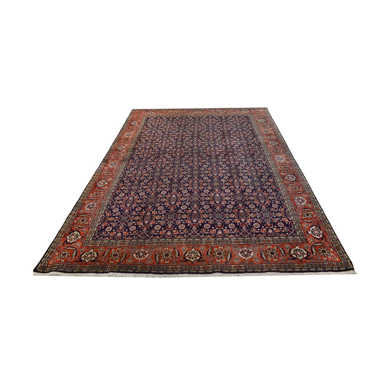 Tappeto Persero - Tabriz - 289 x 198 cm - blu scuro