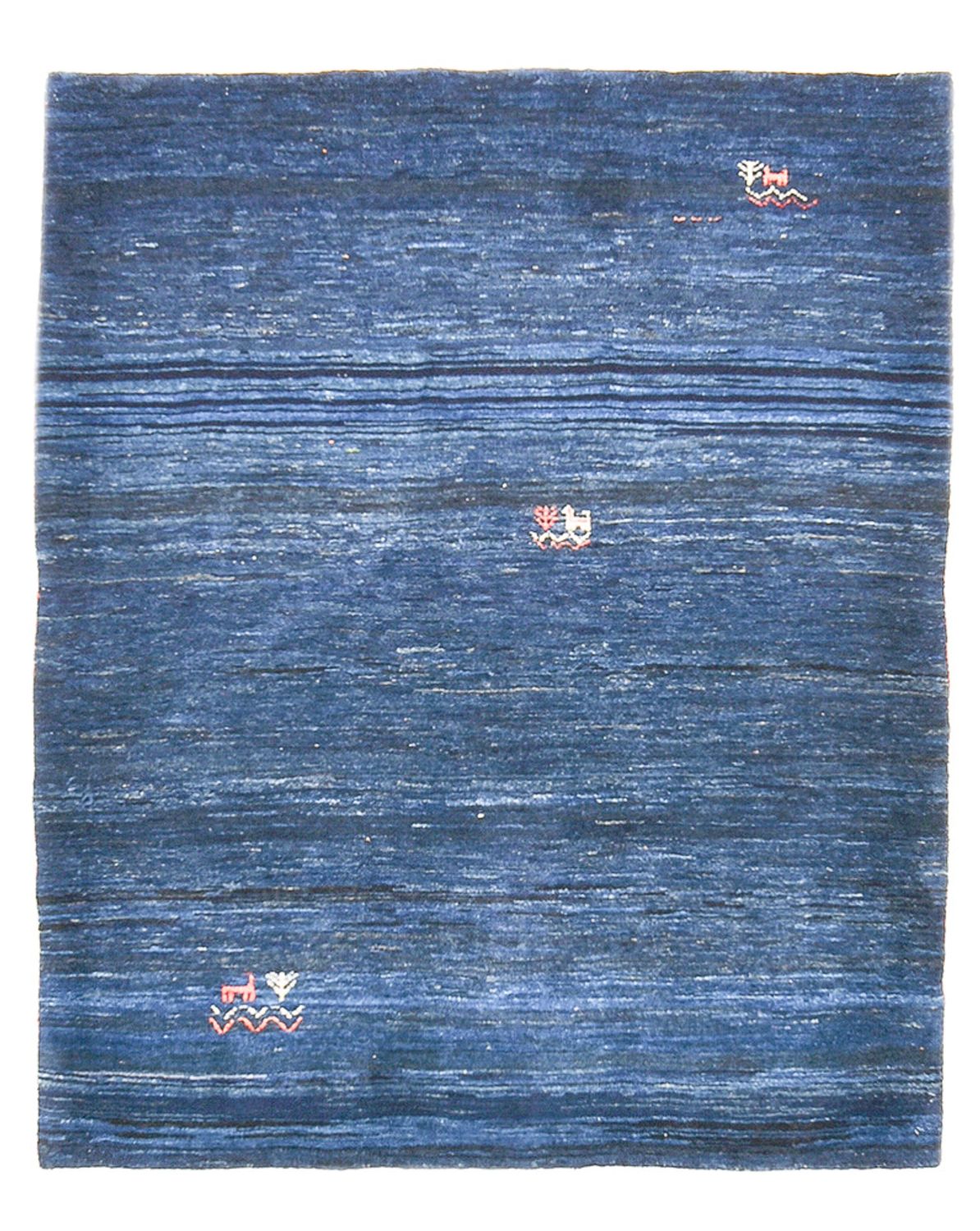 Tappeto Gabbeh - Loribaft Persero - 143 x 119 cm - blu scuro