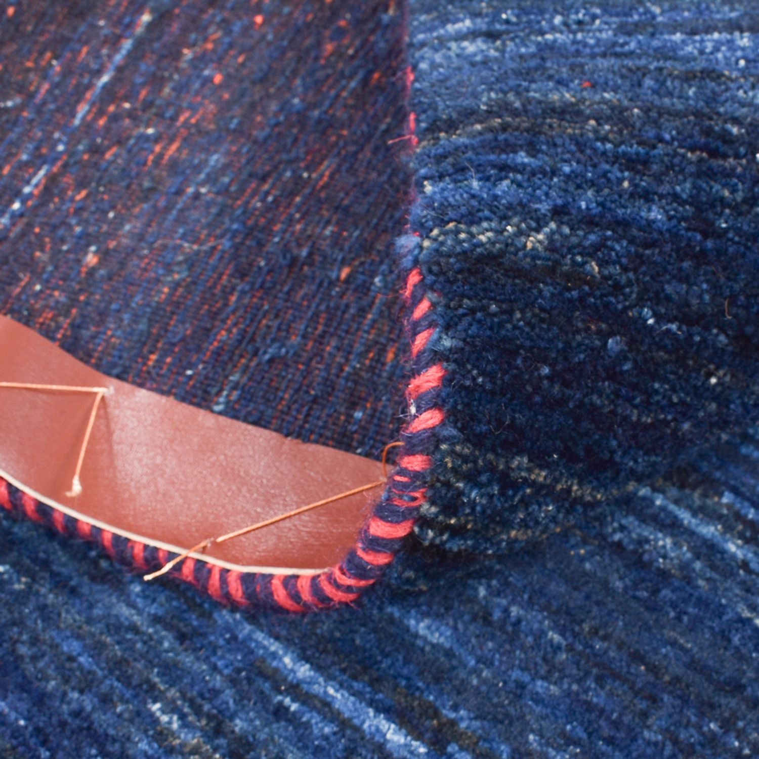 Tappeto Gabbeh - Loribaft Persero - 143 x 119 cm - blu scuro