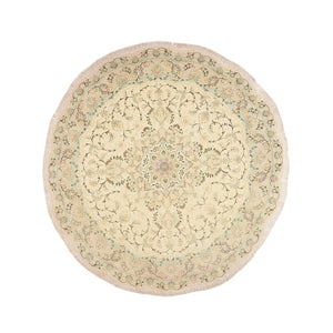 Tappeto Persero - Tabriz - Premio rotondo  - 200 x 200 cm - sabbia