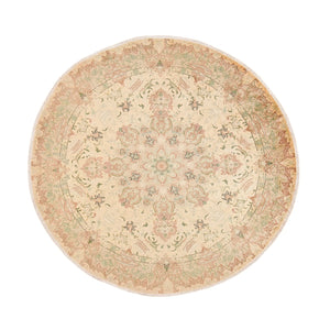 Tappeto Persero - Tabriz - Reale rotondo  - 200 x 200 cm - beige