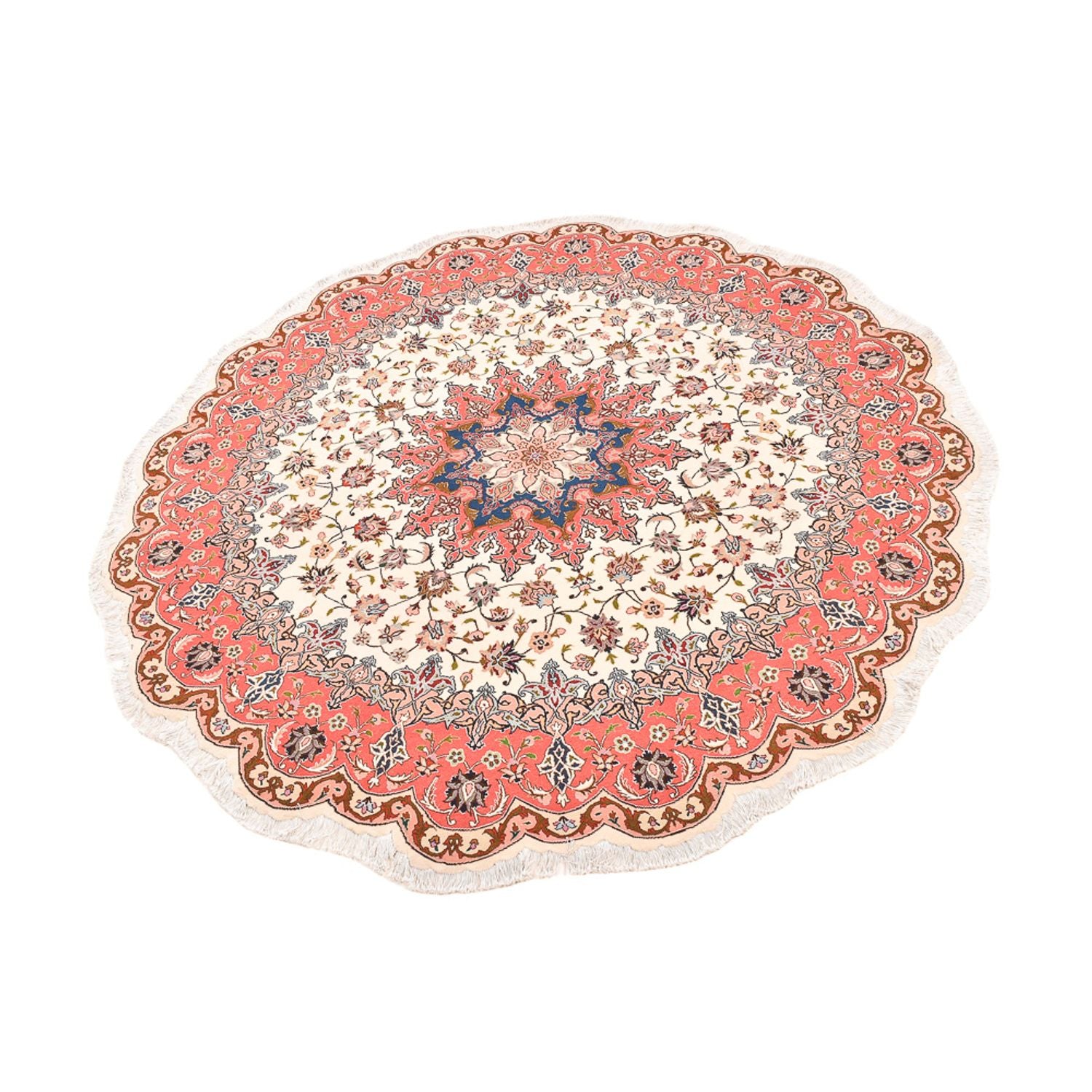 Tappeto Persero - Tabriz - Reale rotondo  - 200 x 200 cm - multicolore