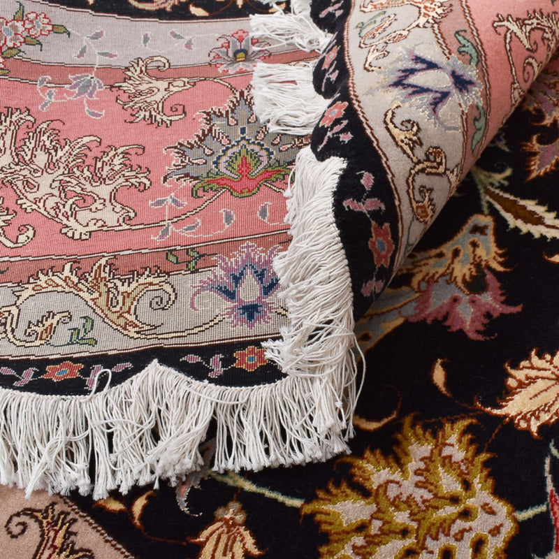 Tappeto Persero - Tabriz - Premio rotondo  - 250 x 250 cm - blu scuro