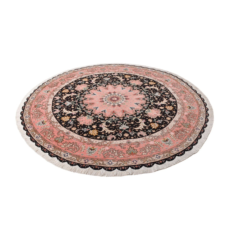 Tappeto Persero - Tabriz - Premio rotondo  - 250 x 250 cm - blu scuro