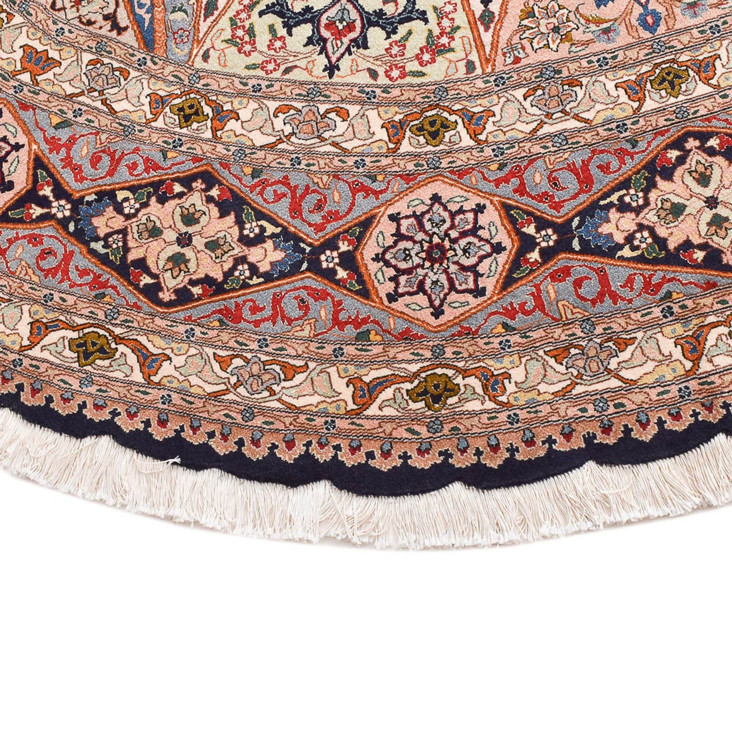 Tappeto Persero - Tabriz - Reale rotondo  - 250 x 250 cm - rosso chiaro
