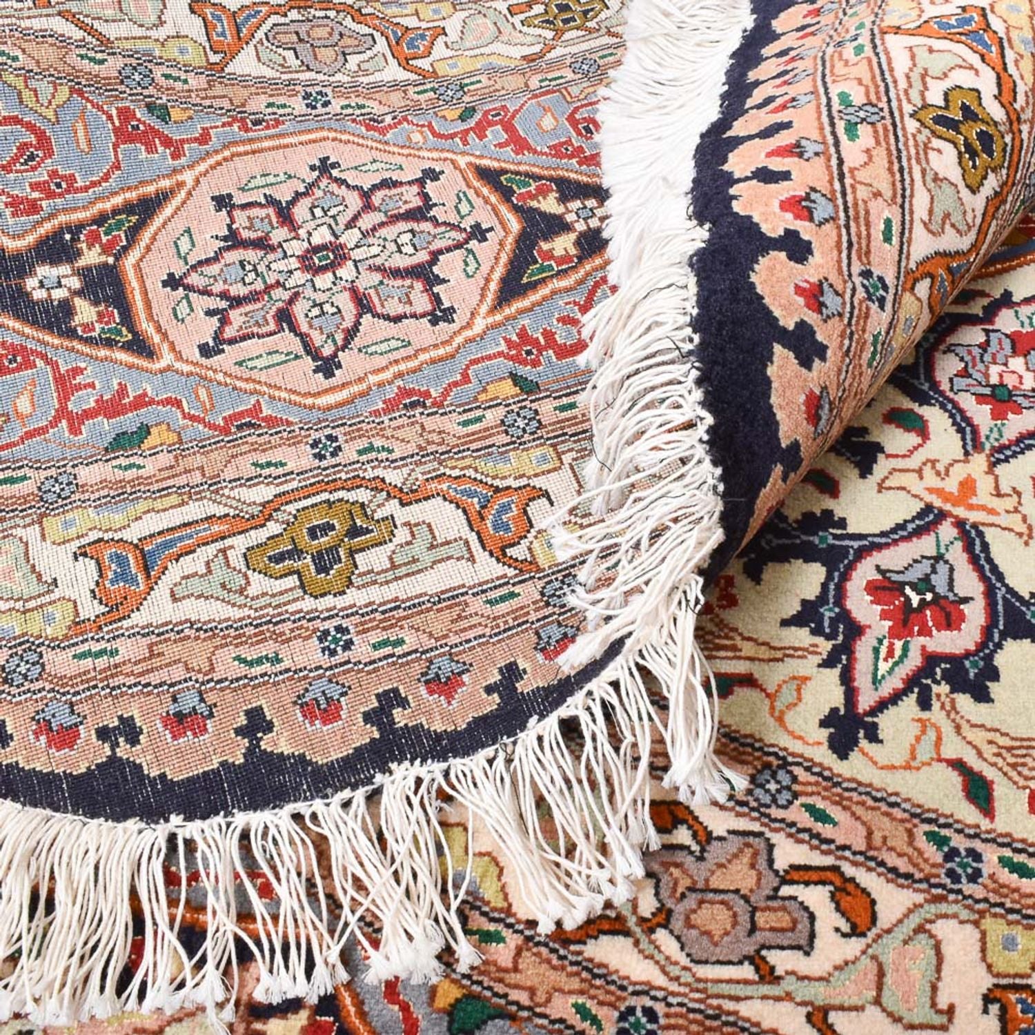 Tappeto Persero - Tabriz - Reale rotondo  - 250 x 250 cm - rosso chiaro