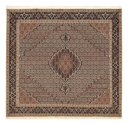 Tappeto Persero - Tabriz - Reale quadrato  - 202 x 200 cm - marrone