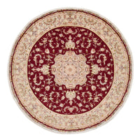Tappeto Persero - Tabriz - Reale rotondo  - 245 x 245 cm - rosso