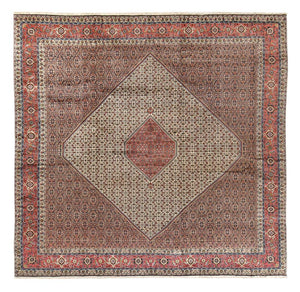 Tappeto Persero - Bidjar quadrato  - 400 x 400 cm - ruggine