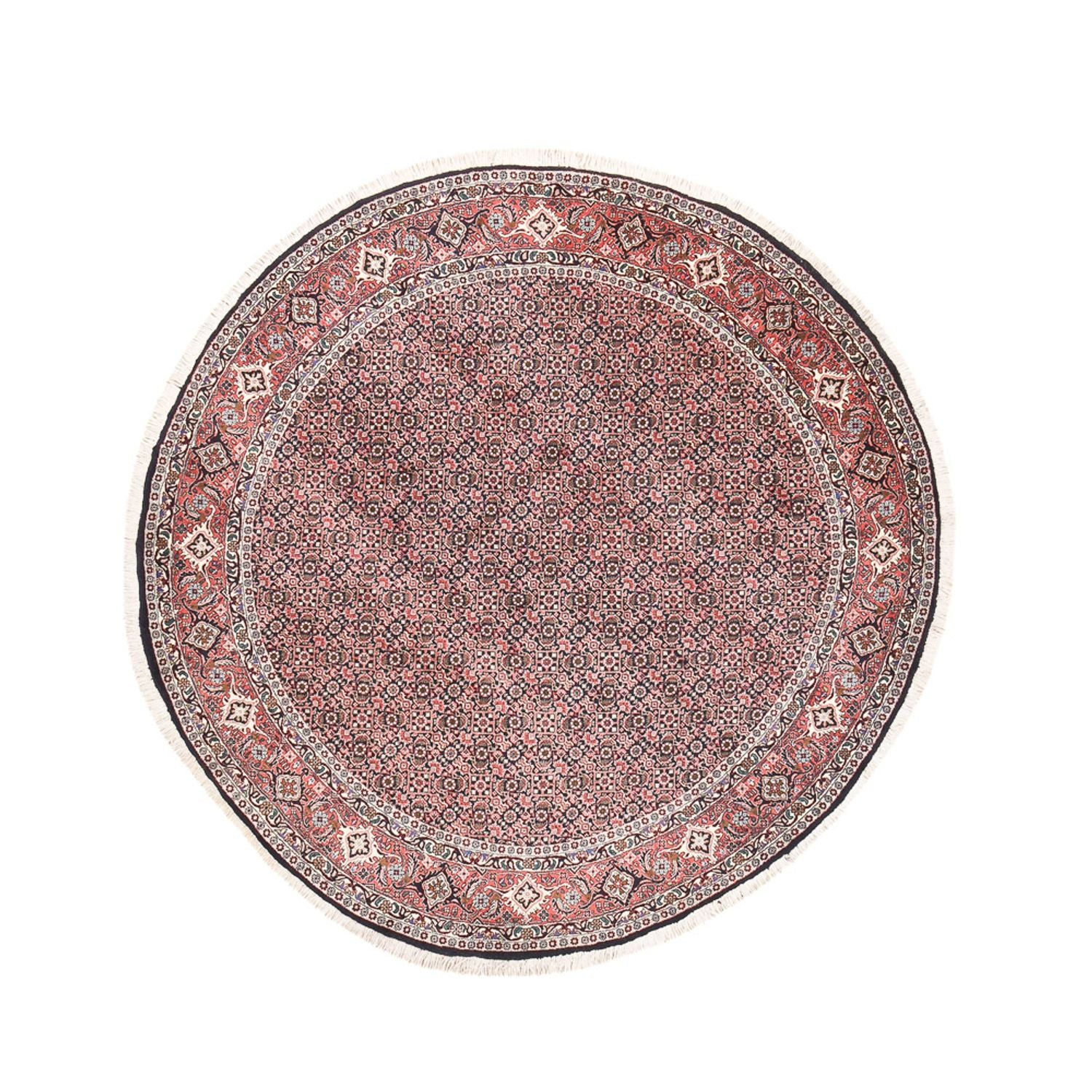 Tappeto Persero - Bidjar rotondo  - 200 x 200 cm - ruggine