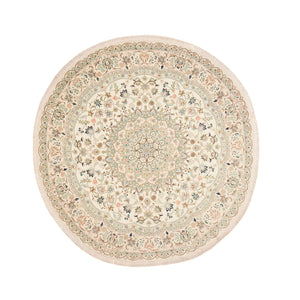 Tappeto Persero - Tabriz - Reale rotondo  - 200 x 200 cm - sabbia