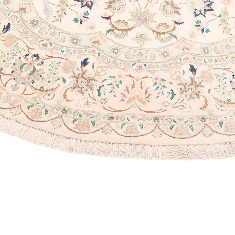Tappeto Persero - Tabriz - Reale rotondo  - 200 x 200 cm - sabbia
