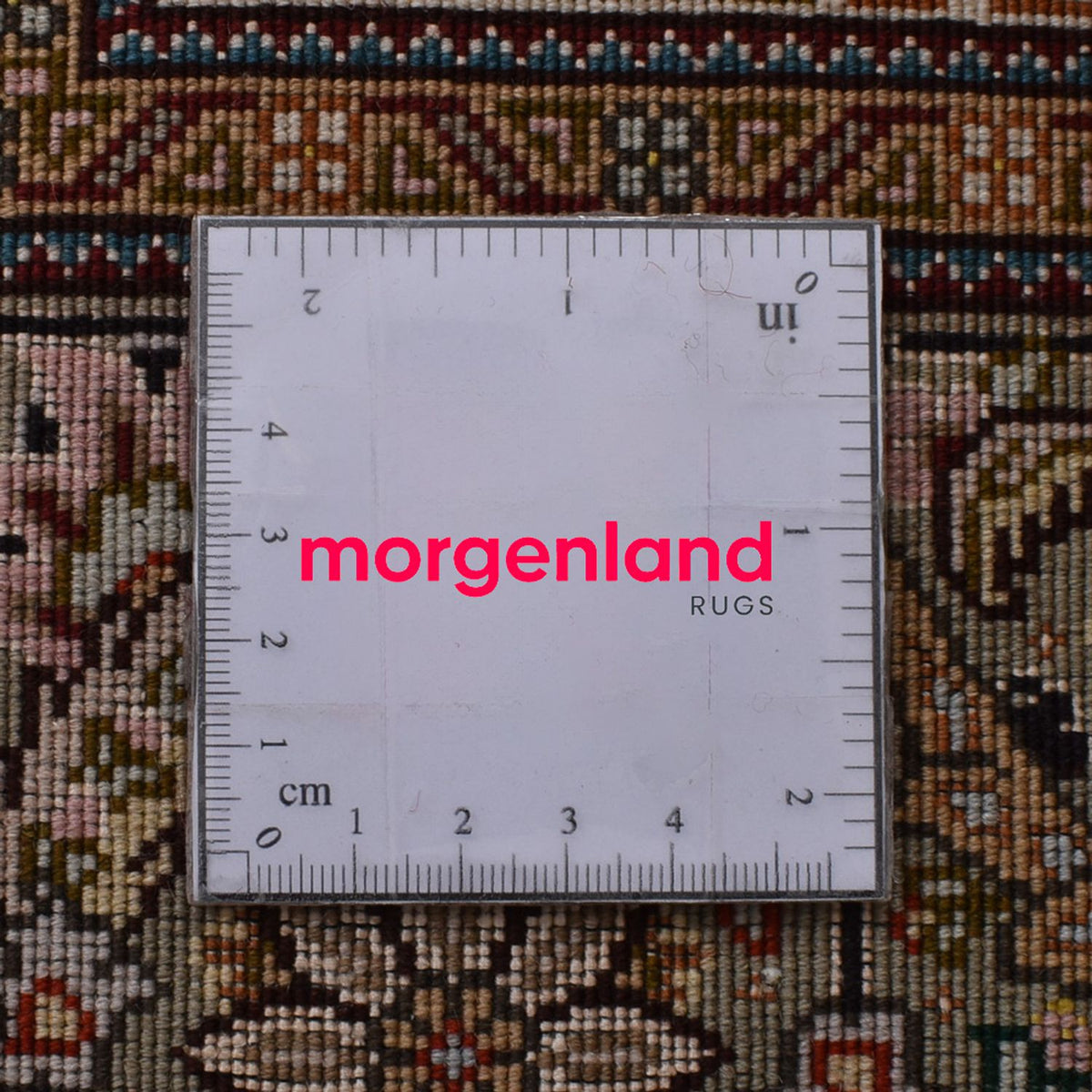 Tappeto Persero - Tabriz - Reale - 250 x 202 cm - marrone scuro